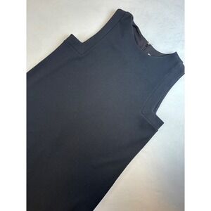 Isaac Mizrahi Women's Black Sleeveless A Line Dress‎ Career Casual Mod